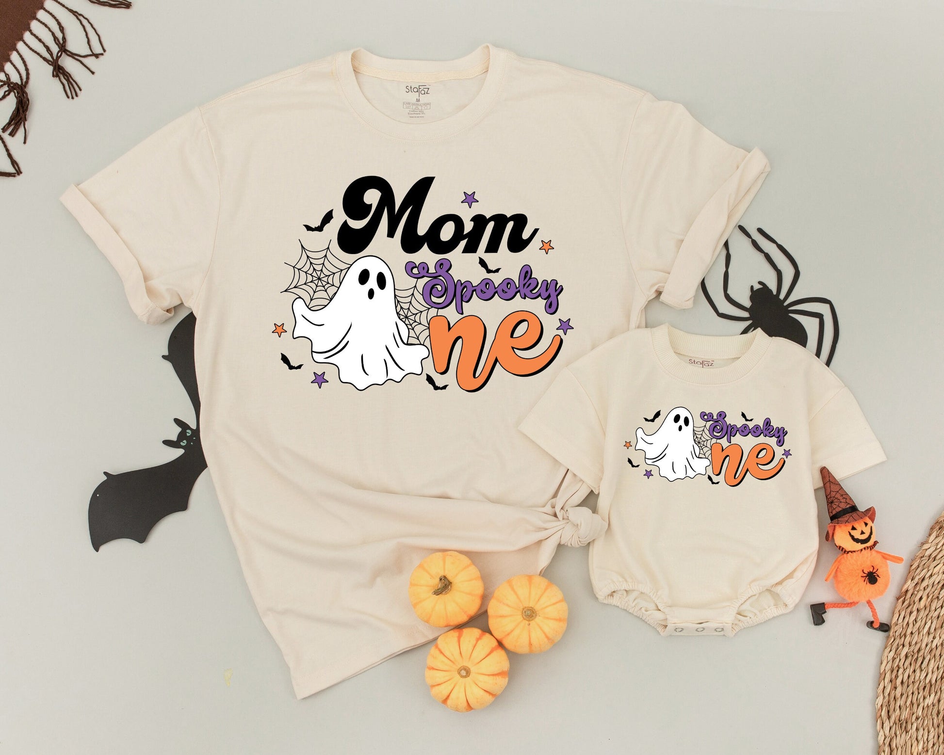 Vintage Ghost Family Shirts: Retro Halloween Birthday Outfit