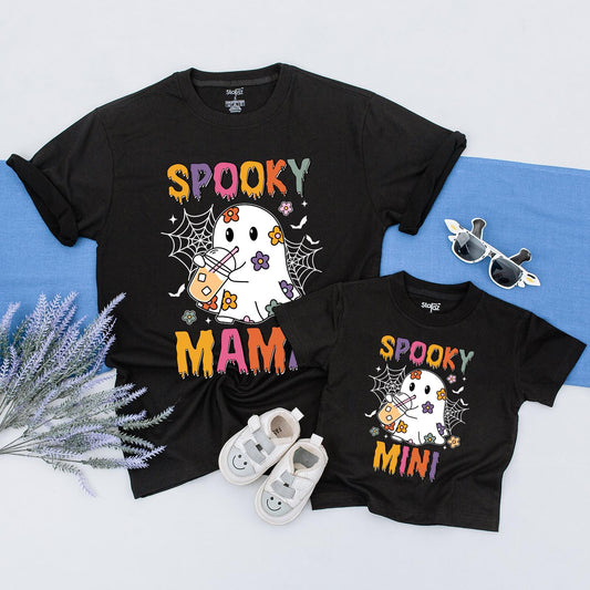 Matching Halloween Sweatshirts for Mom and Kids, Spooky Fall Wear