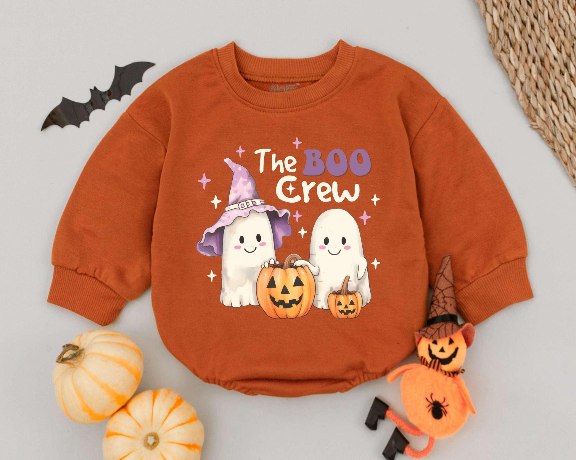 Spooky Boo Crew Romper: Funny Halloween Outfit for Babies & Toddlers 