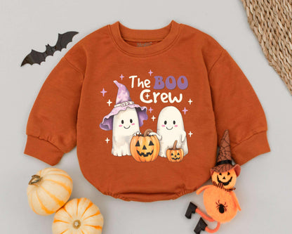 Spooky Boo Crew Romper: Funny Halloween Outfit for Babies & Toddlers 