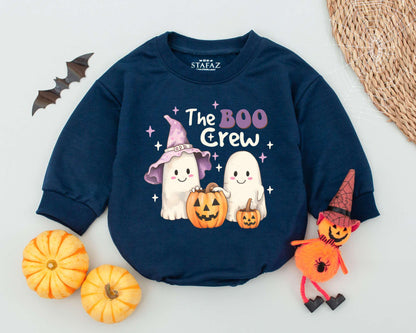 Spooky Boo Crew Romper: Funny Halloween Outfit for Babies & Toddlers 
