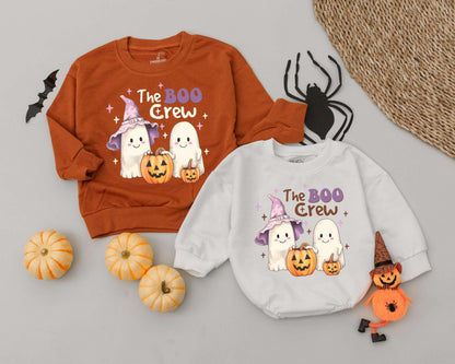Spooky Boo Crew Romper: Funny Halloween Outfit for Babies & Toddlers 