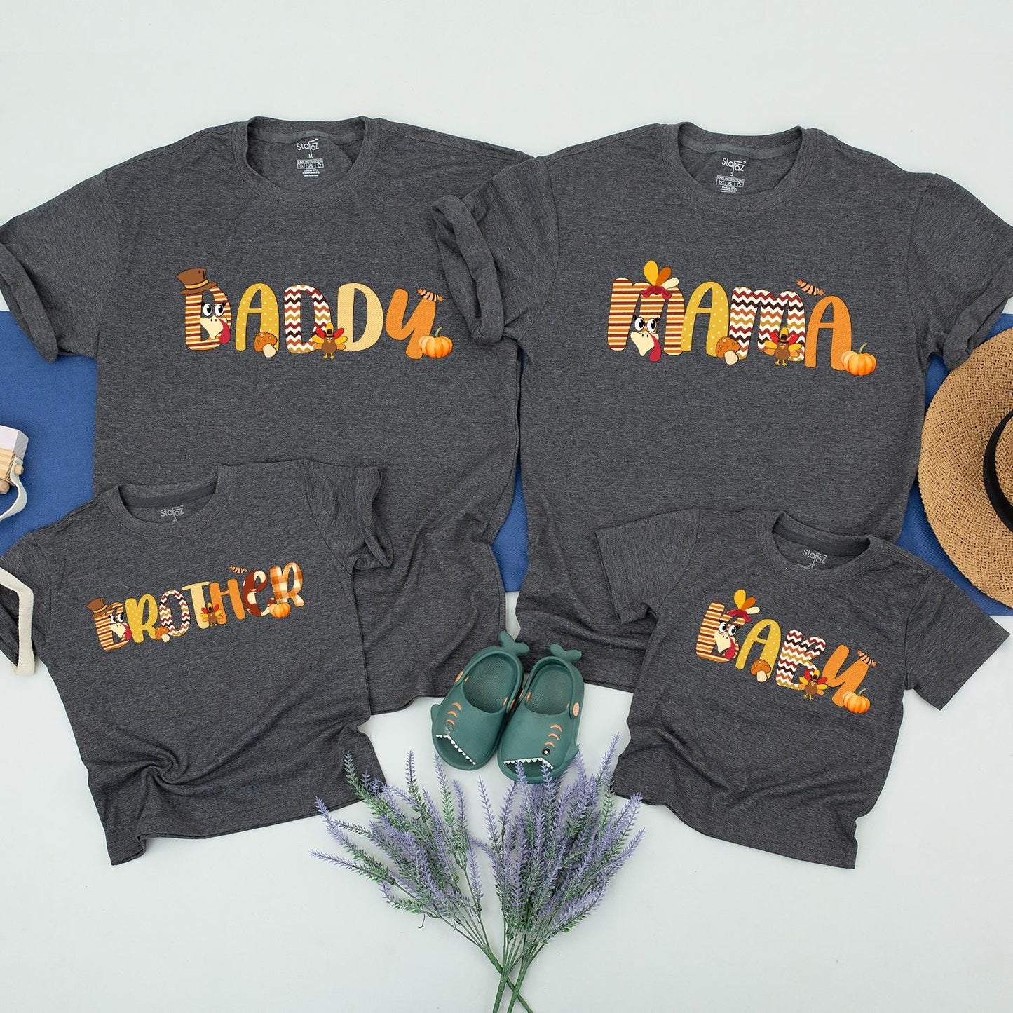 Thanksgiving Family Shirts: Custom, Matching Fall Turkey Tees