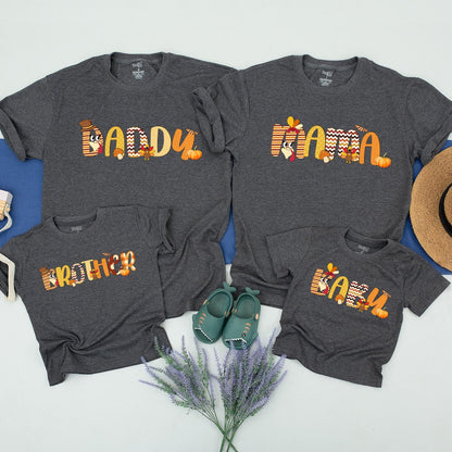 Thanksgiving Family Shirts: Custom, Matching Fall Turkey Tees