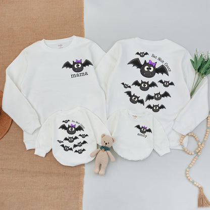 Matching Halloween Bat Sweaters for Family, Babies & More  