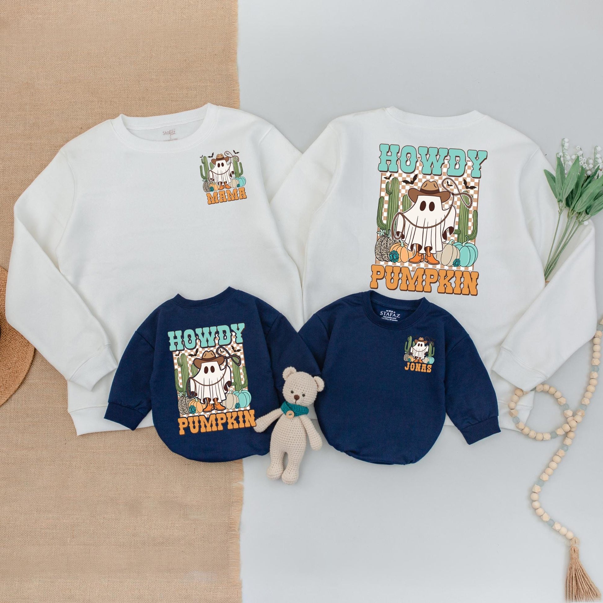 Western Halloween Family Outfits: Mommy and Me, Baby Bodysuits  