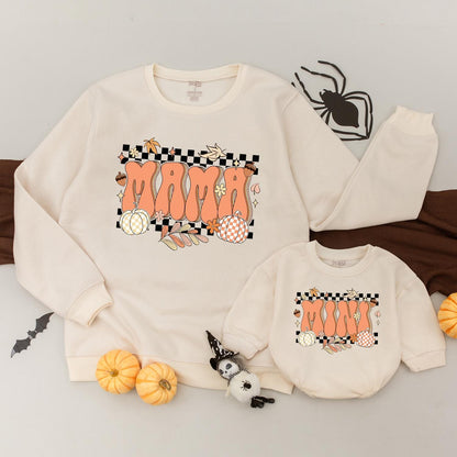 Retro Fall Mama & Mini Sweaters: Cute Thanksgiving Matching Outfits