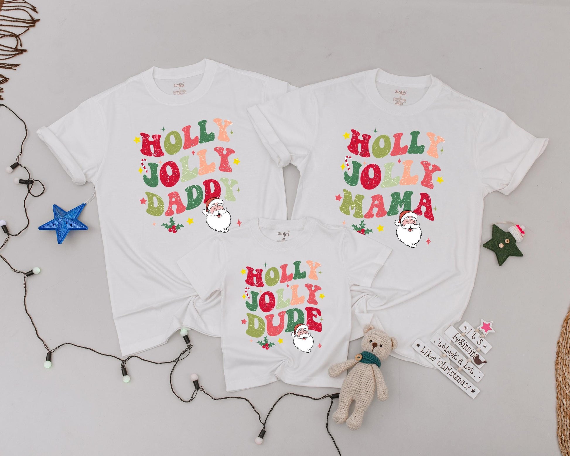 Personalized Vintage Christmas Shirts - Matching Family Holiday Outfits