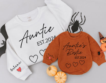 Personalized Auntie & Niece Sweatshirt - Perfect Gift for Any Occasion