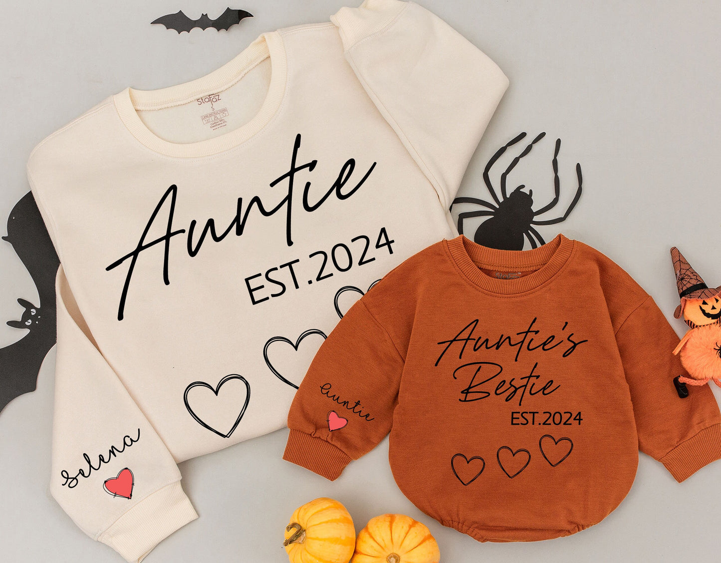 Personalized Auntie & Niece Sweatshirt - Perfect Gift for Any Occasion