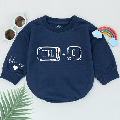 Ctrl+C Ctrl+V Twins Baby Romper Bodysuit Besties Outfit Newborn Matching Gifts