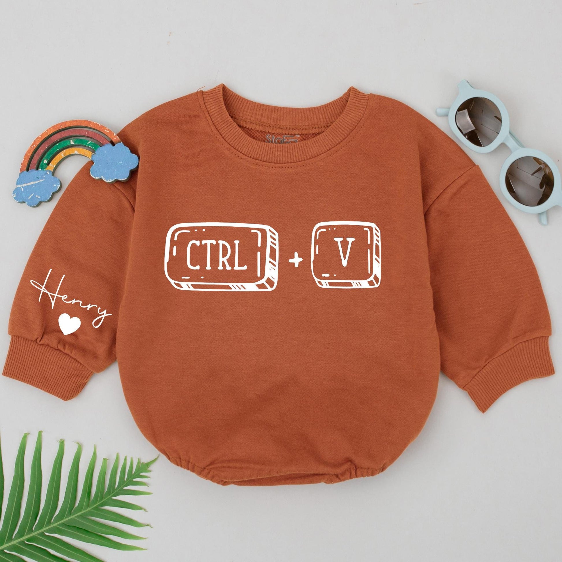 Ctrl+C Ctrl+V Twins Baby Romper Bodysuit Besties Outfit Newborn Matching Gifts