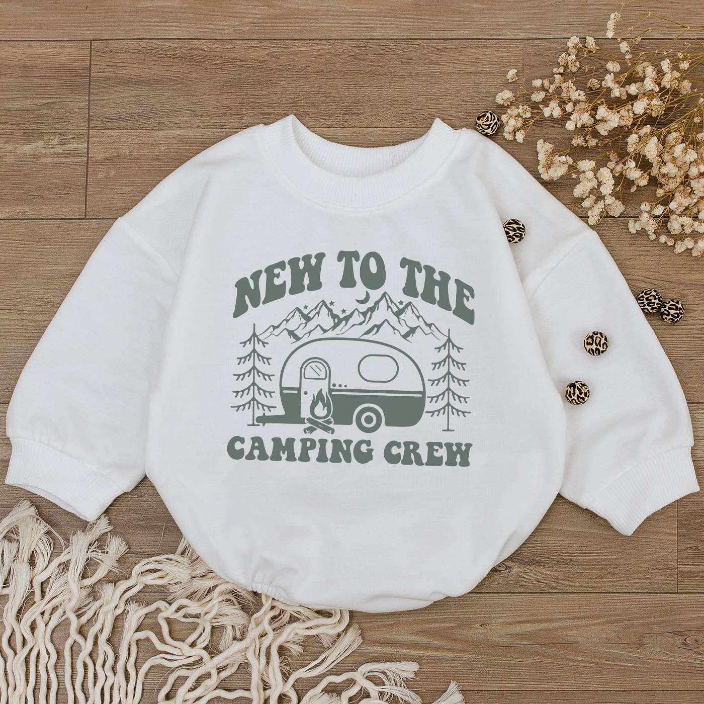 Camping Adventure Baby Romper: Gender-Neutral Newborn Bodysuit Gift