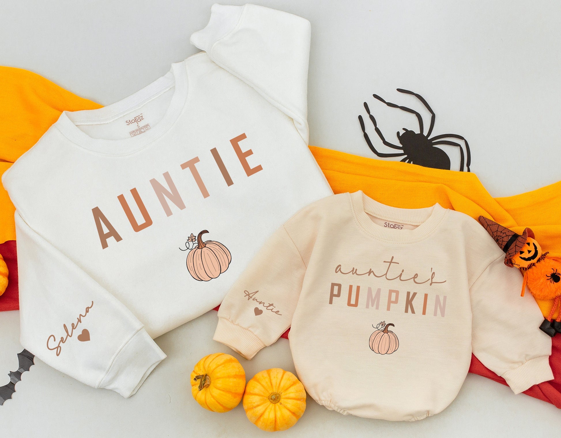 Auntie & Niece Pumpkin Fall Sweatshirts - Cute Matching Outfits