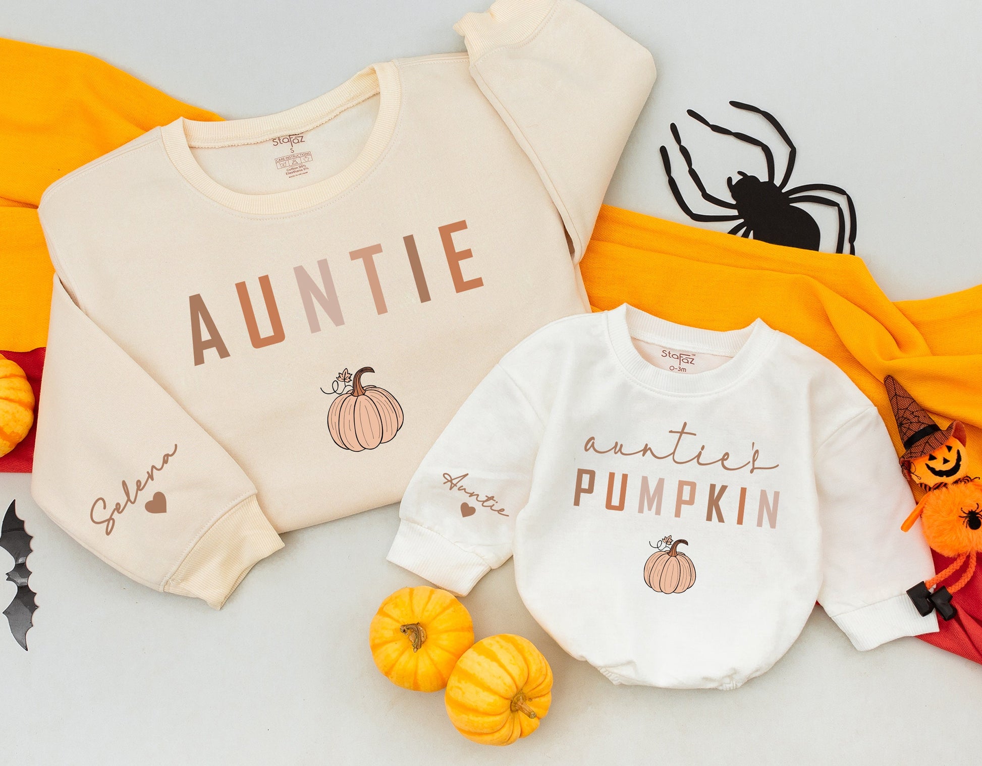 Auntie & Niece Pumpkin Fall Sweatshirts - Cute Matching Outfits