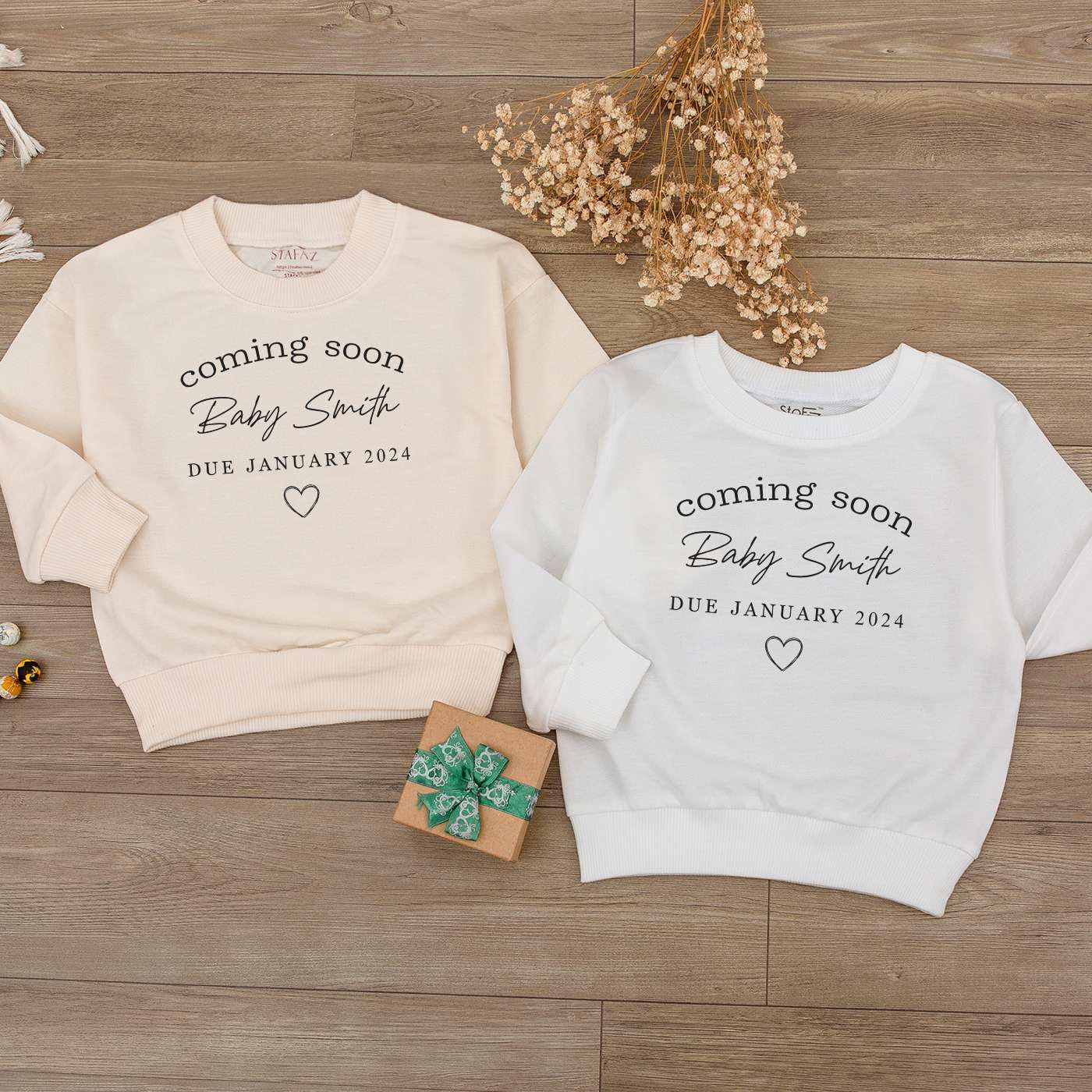 Personalized Coming Soon Baby Bodysuit - Custom Gift for Newborns