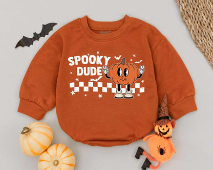 Retro Baby Halloween Sweatshirt - Cute & Spooky First Fall Outfit