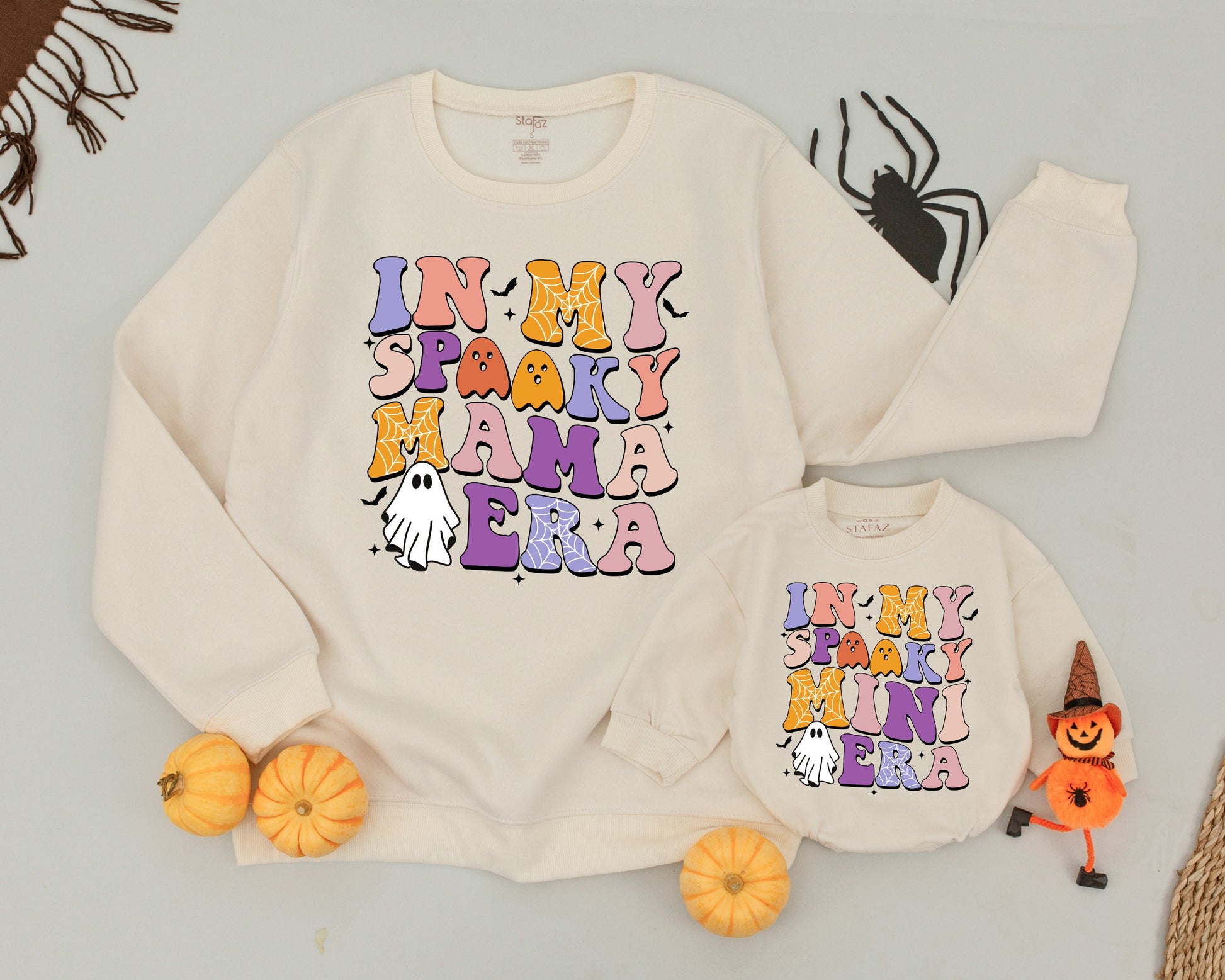 Matching Spooky Family Sweaters: Perfect for Halloween Celebrations