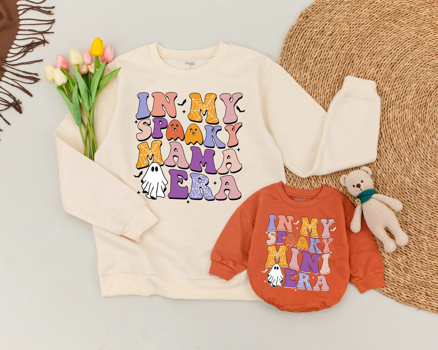 Matching Spooky Family Sweaters: Perfect for Halloween Celebrations