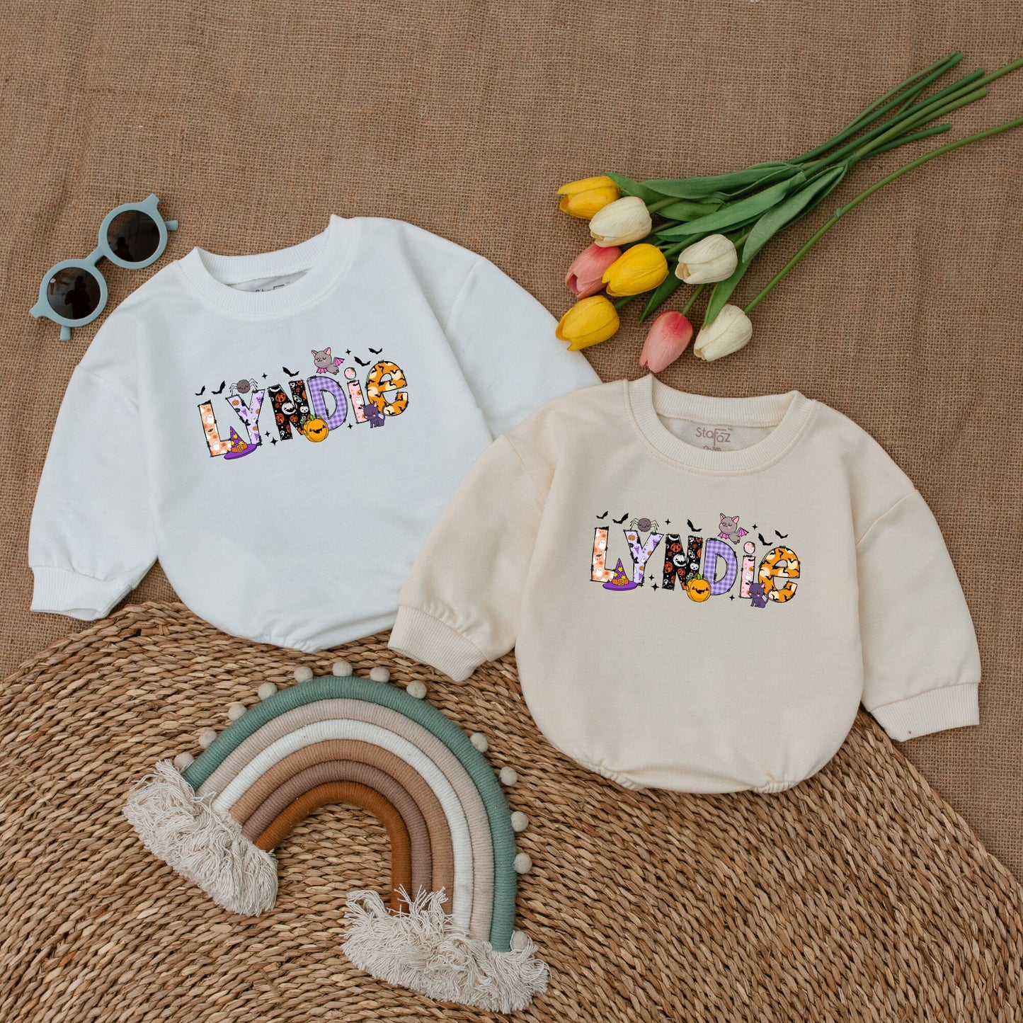 Personalized Halloween Romper for Babies - Cute Fall Baby Bodysuit