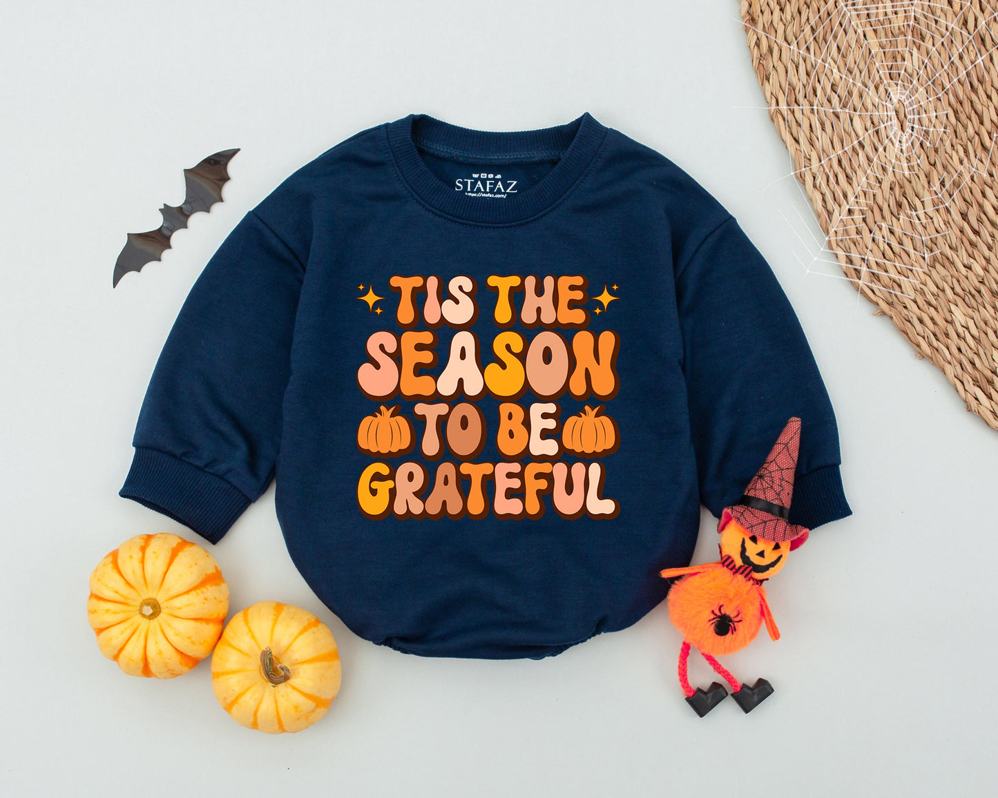 Festive Newborn Romper: Fall Baby Outfit, Thanksgiving & Halloween