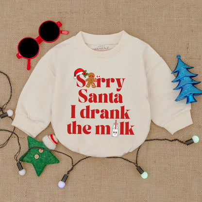 Santa Baby Romper: Christmas Gift, Cozy Infant Outfit, Holiday Fun!