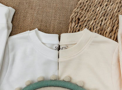 Festive Personalized Christmas Sweatshirt, Whimsical Toddler Shirt for Baby, Custom Name Holiday Gift Reby Milo Design, Soft Cotton Christmas Pajamas 138