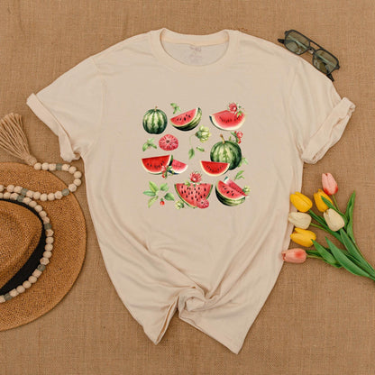 Vintage Watermelon T-Shirt, Trendy Graphic Tee, Perfect Gift for Her