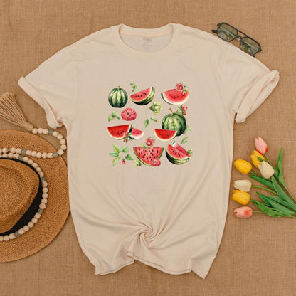 Vintage Watermelon T-Shirt, Trendy Graphic Tee, Perfect Gift for Her