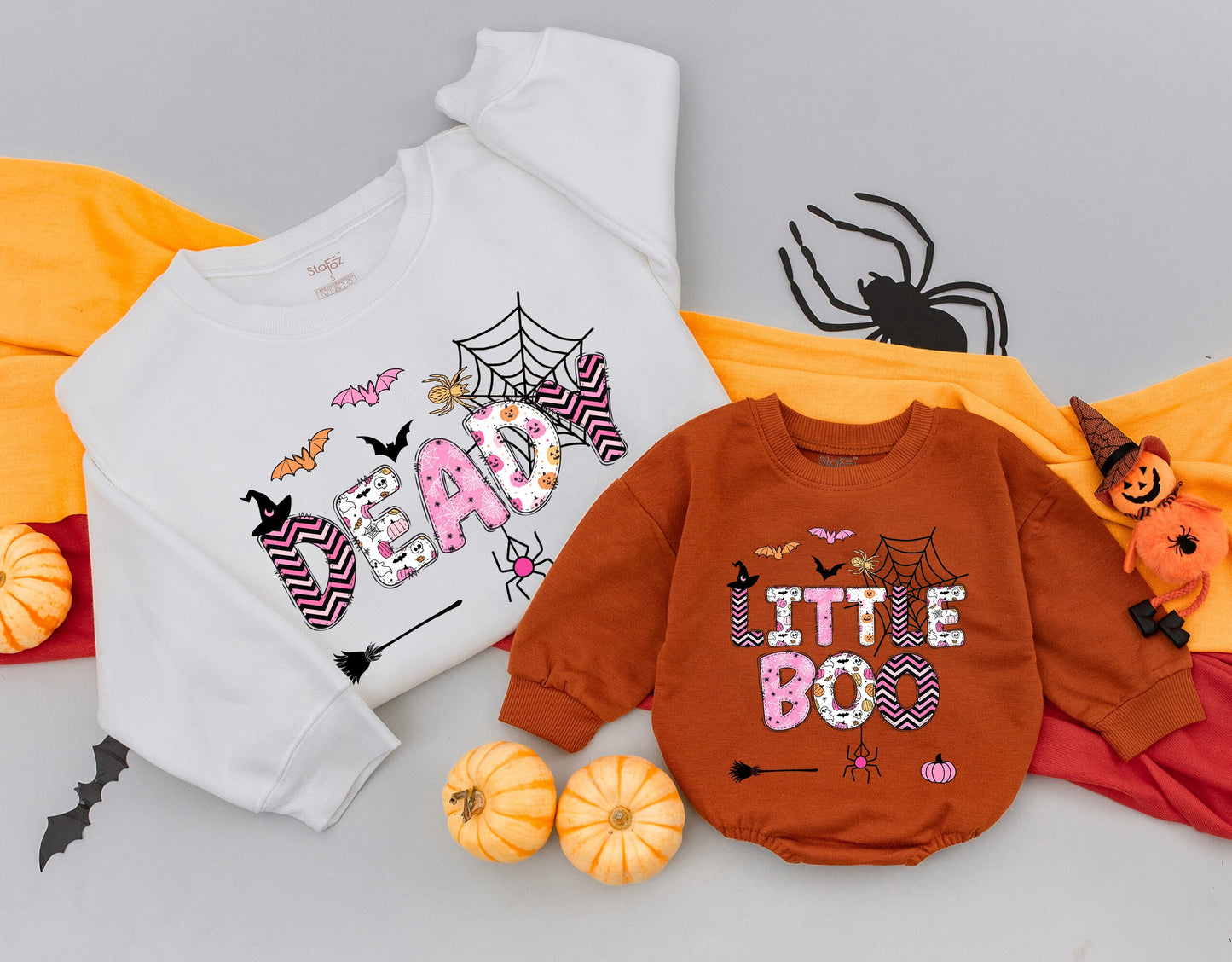 Matching Halloween Family Outfits: Sweatshirts, Shirts, Baby Tees