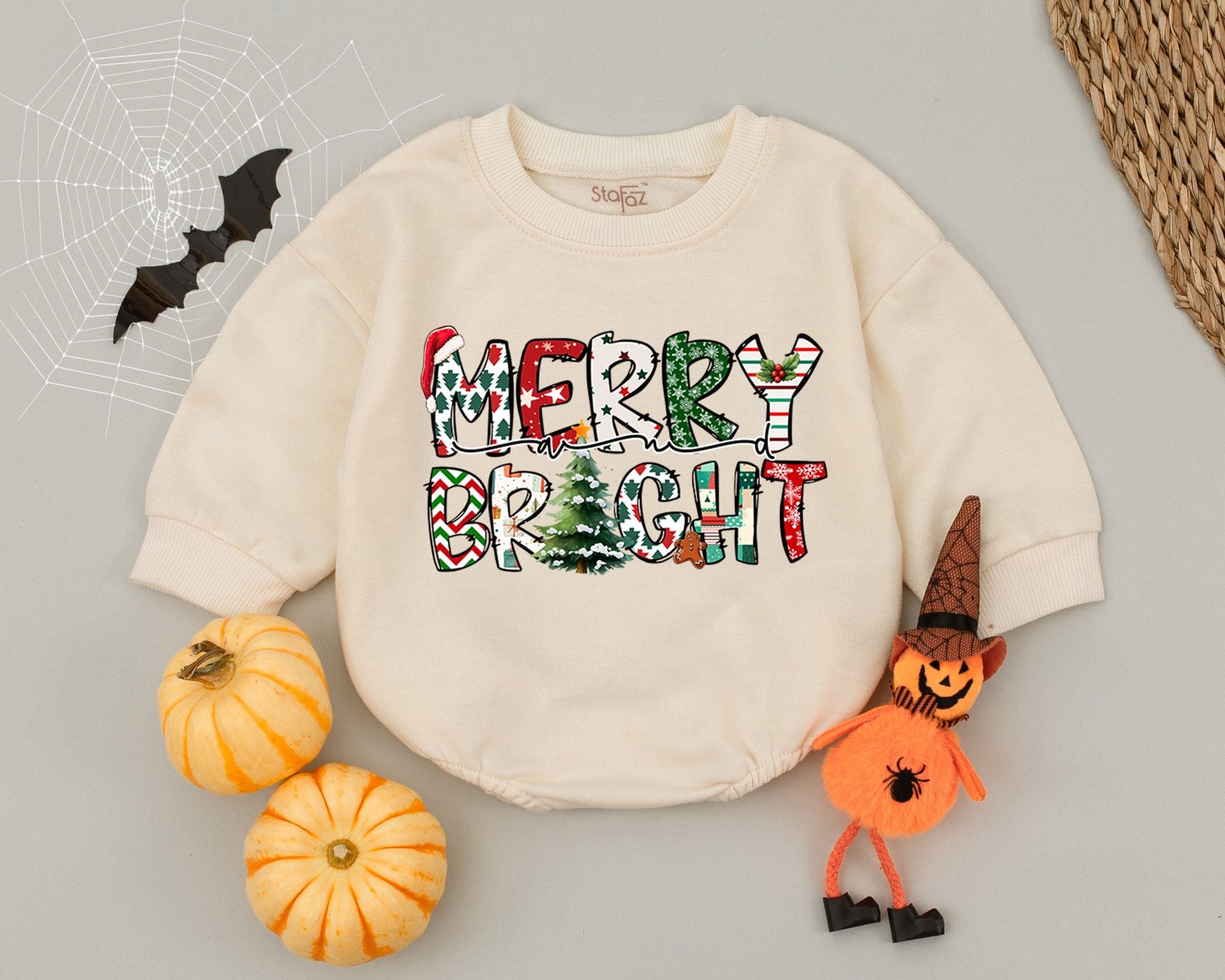 Merry & Bright First Christmas Romper: Baby & Toddler Clothes