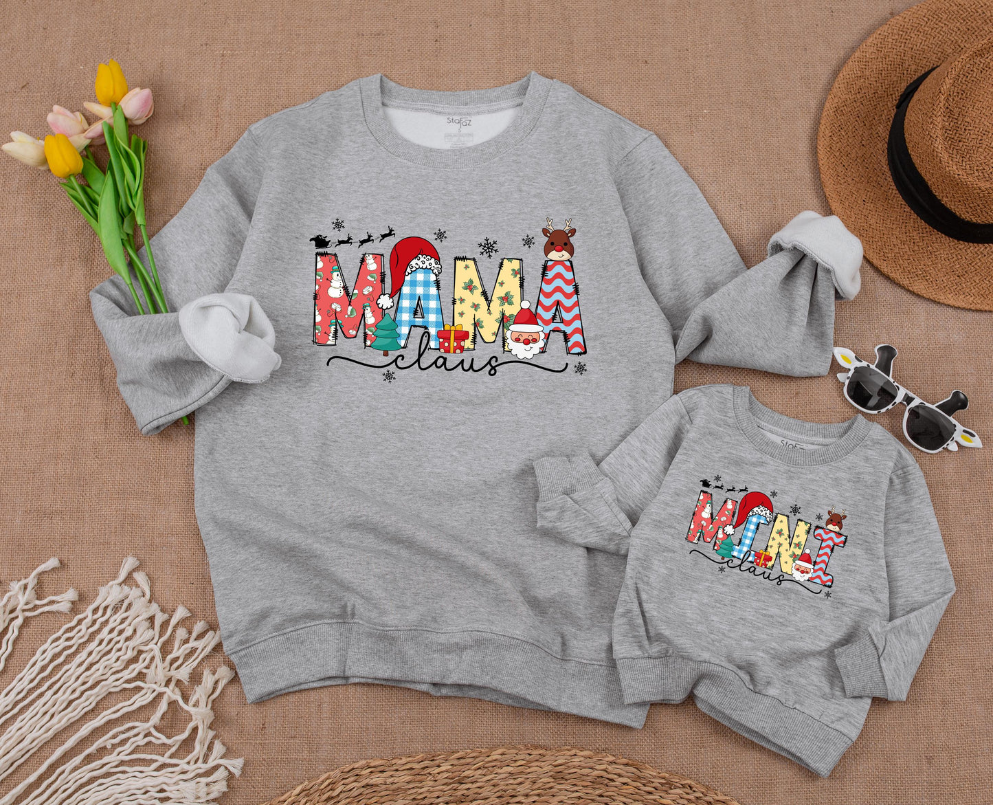 Festive Family Matching Shirts: Custom Christmas Sweaters for All