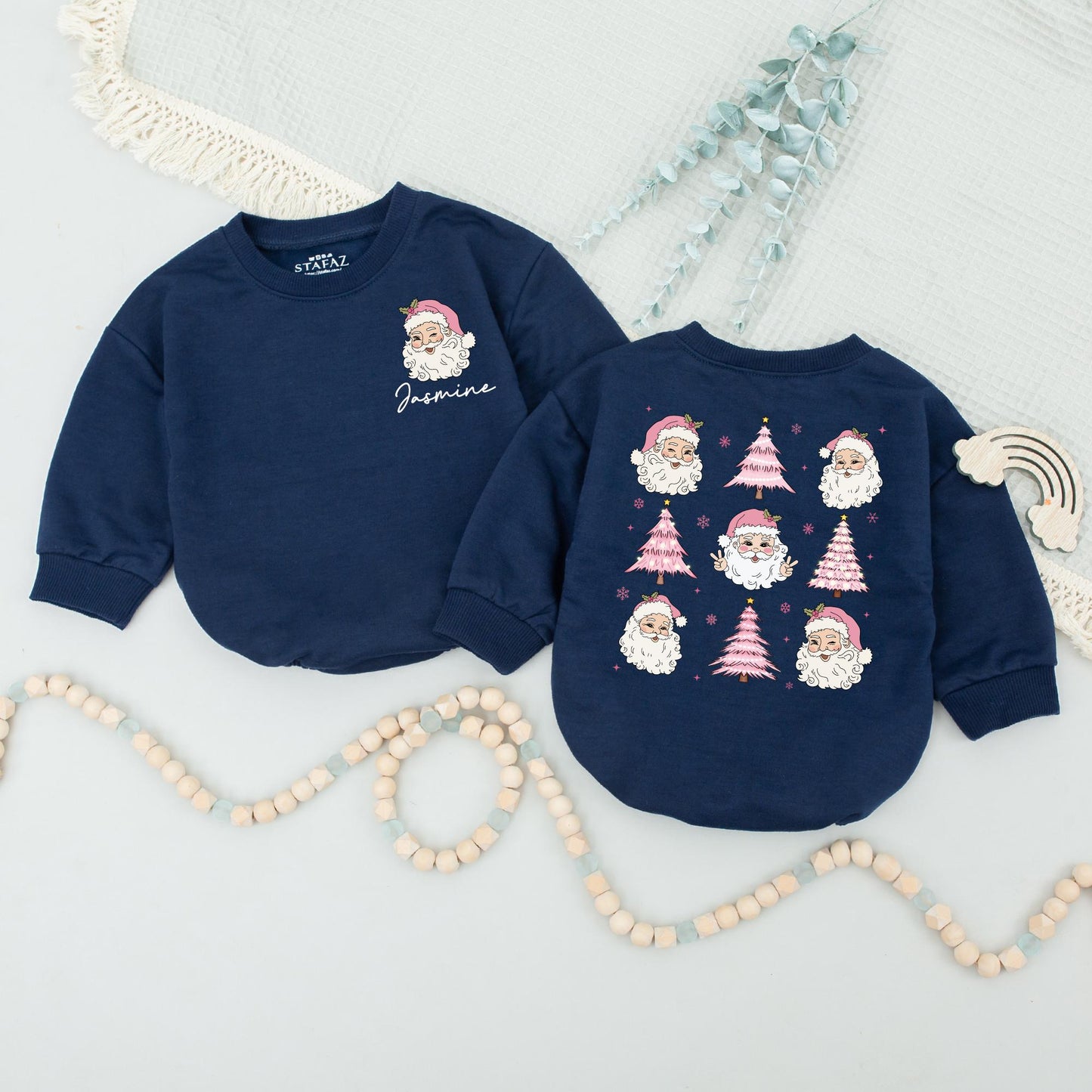 Cozy Matching Family Christmas Sweaters: Custom Santa Shirts