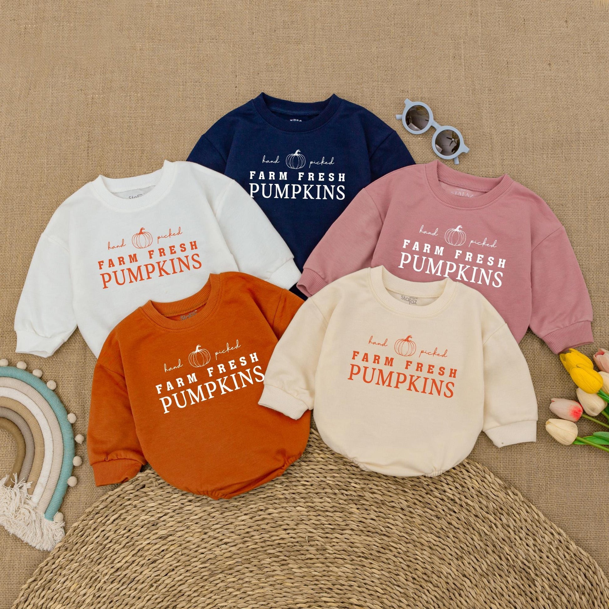 Little Pumpkin Fall Romper, Baby Bodysuit for First Thanksgiving
