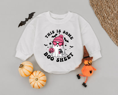 Spooky Cute Ghost Baby Romper - Funny Halloween Outfit for Toddlers