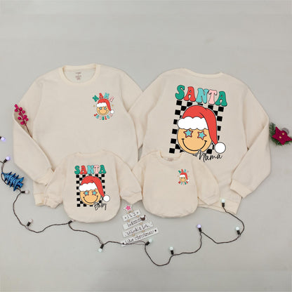 Festive Family Sweater Set: Custom Christmas & Retro Santa Designs