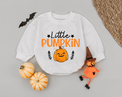 Pumpkin Spice Baby Romper: First Halloween & Thanksgiving Outfit