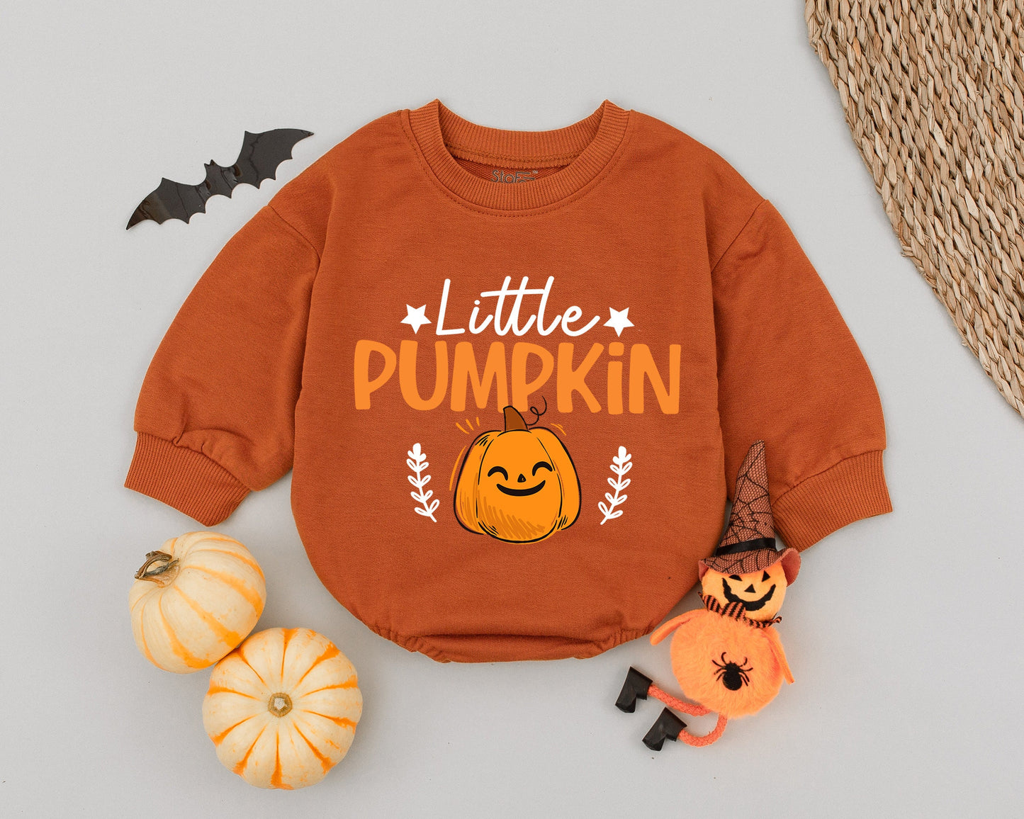 Pumpkin Spice Baby Romper: First Halloween & Thanksgiving Outfit