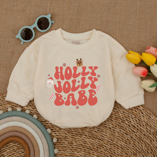 Christmas Baby Romper: Festive Bodysuit for First Holiday Outfit