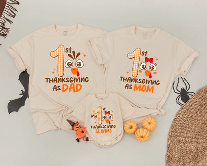 Thanksgiving Family Matching Outfits: Mommy & Me Turkey Day Shirts