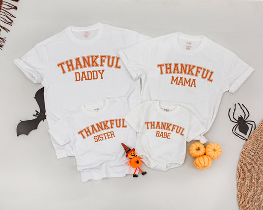 Matching Thanksgiving Shirts for Family, Personalized Fall Outfits