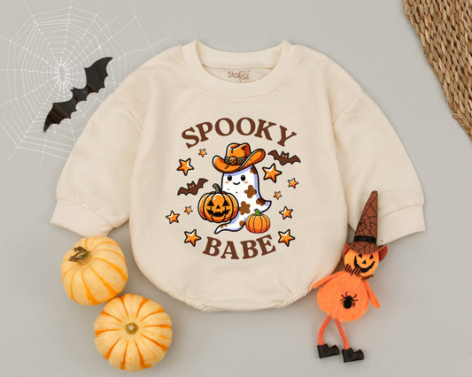 Cute Ghost Halloween Baby Romper | Fun Toddler Costume Outfit