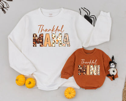 Matching Family Thanksgiving Outfits - Retro Fall Pumpkin Spice Set