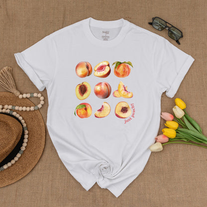 Peach Vintage Graphic T-Shirt, Y2K Boho Unisex Summer Tee