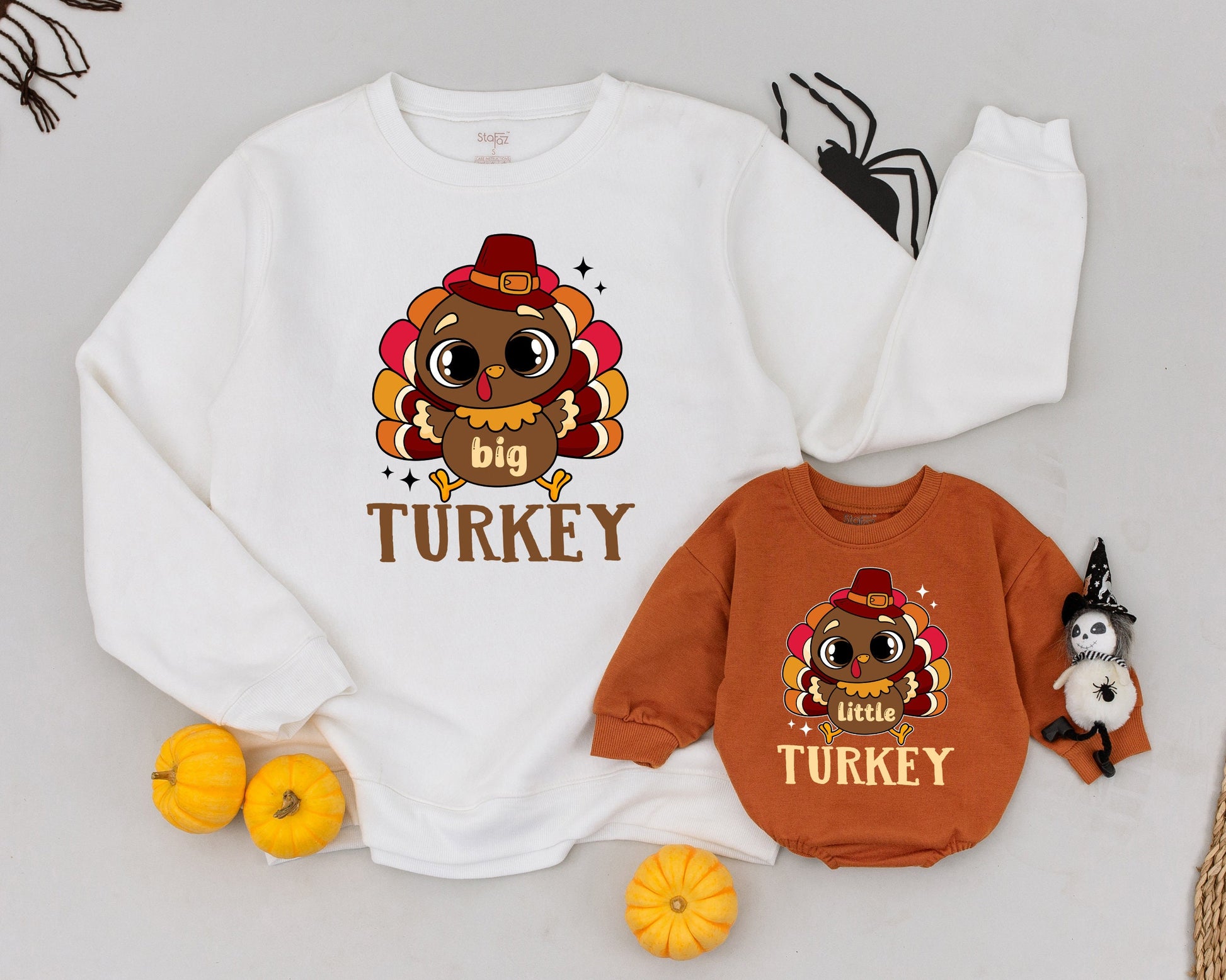 Matching Thanksgiving Outfits: Mama and Mini Turkey Shirts