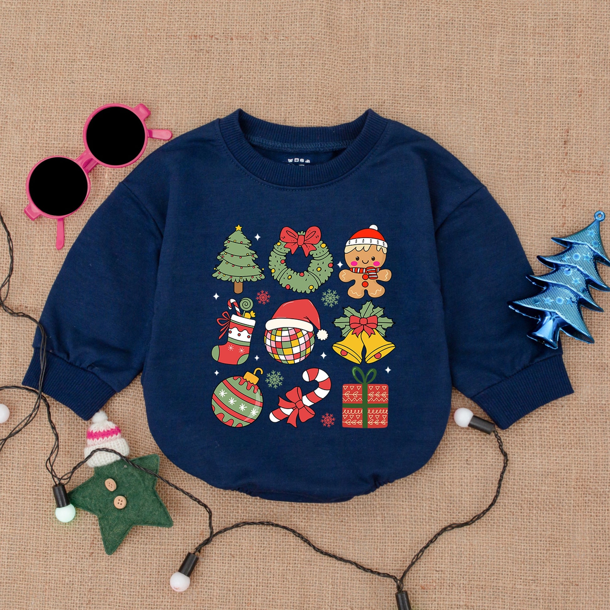 Santa Baby Romper – Cozy Christmas Bodysuit Gift for Infants