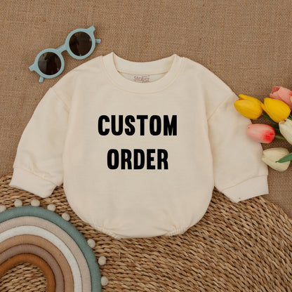 Personalized Newborn Romper, Custom Baby Bodysuit, Unique Baby Gift