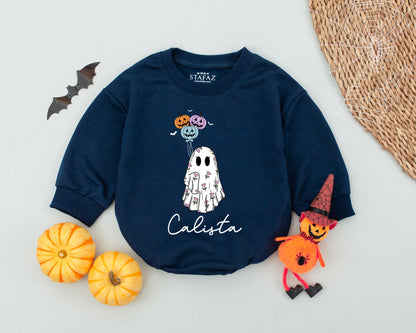 Ghostly Giggles Baby Romper: Cute Halloween Outfit for Little Ones