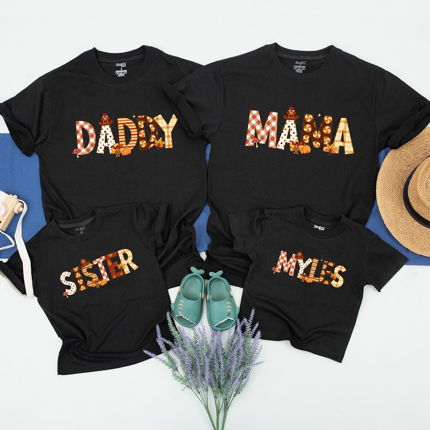 Matching Thanksgiving Family Shirts – Custom Fall & Turkey Designs  