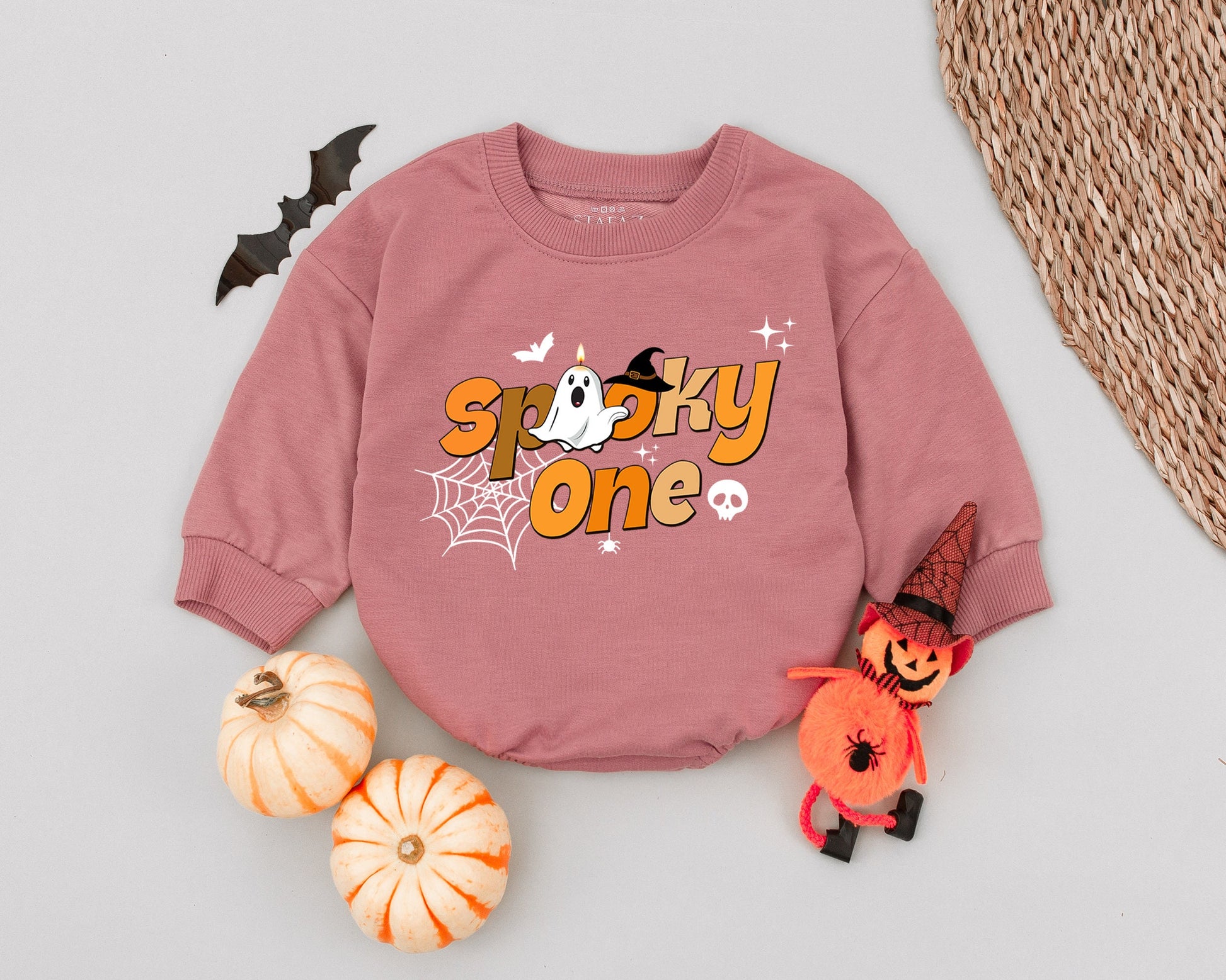 Spooky Baby Boo Halloween Romper - Ghost Costume for First Birthday